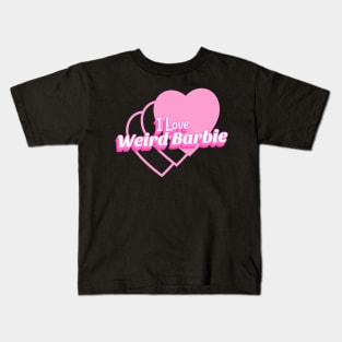 I heart Love Weird Barbie Kids T-Shirt